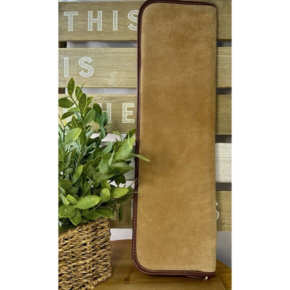 travel tie case products for sale | eBay Vintage Dustin Gentleman’s  Suede Leather Travel Tie Case Organizer Zip Pouch